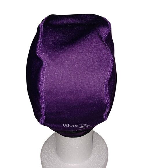 Igloos Gorpcore Retro Warm Royal Purple/Black Street Wear Urban Skully Cap Men - Picture 3 of 8